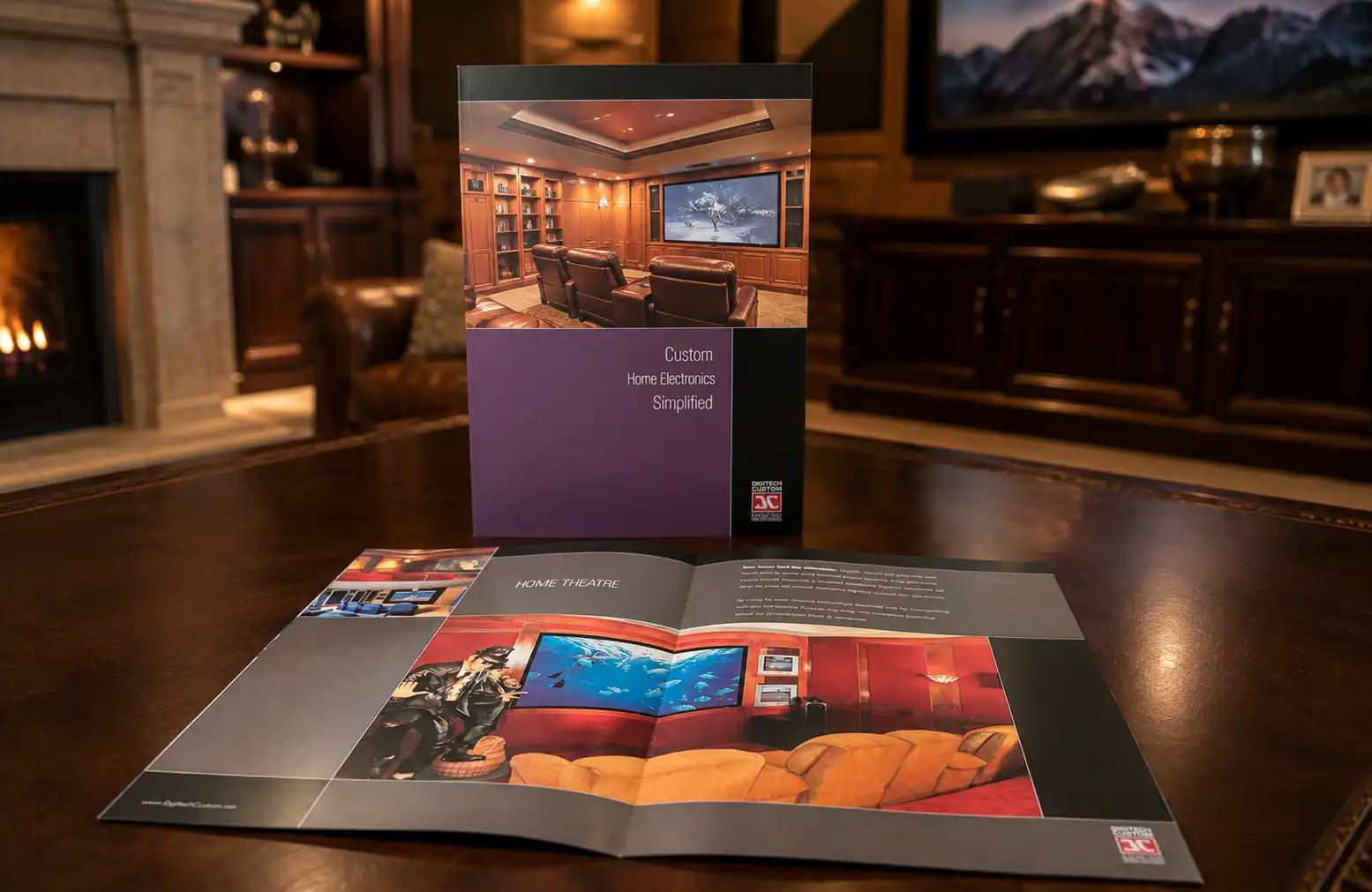Digitech oversized brochure with interior spreads