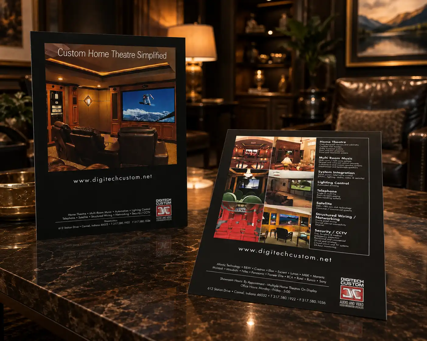 Digitech Custom Audio & Video one-sheet presentation