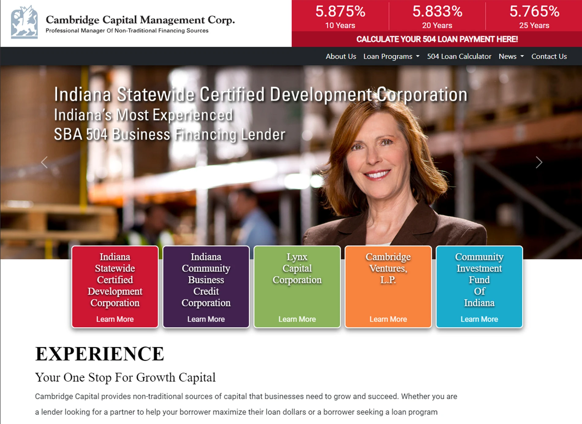 Cambridge Capital Management website homepage