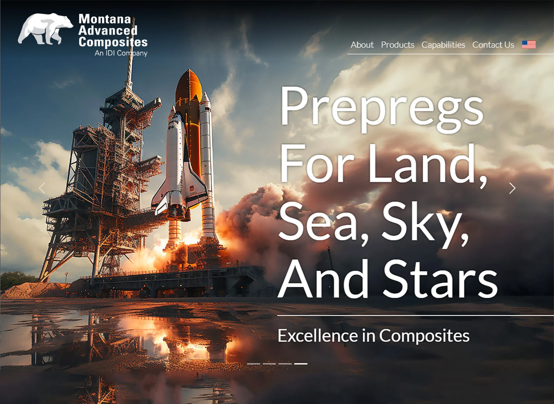 Montana Advanced Composites website homepage